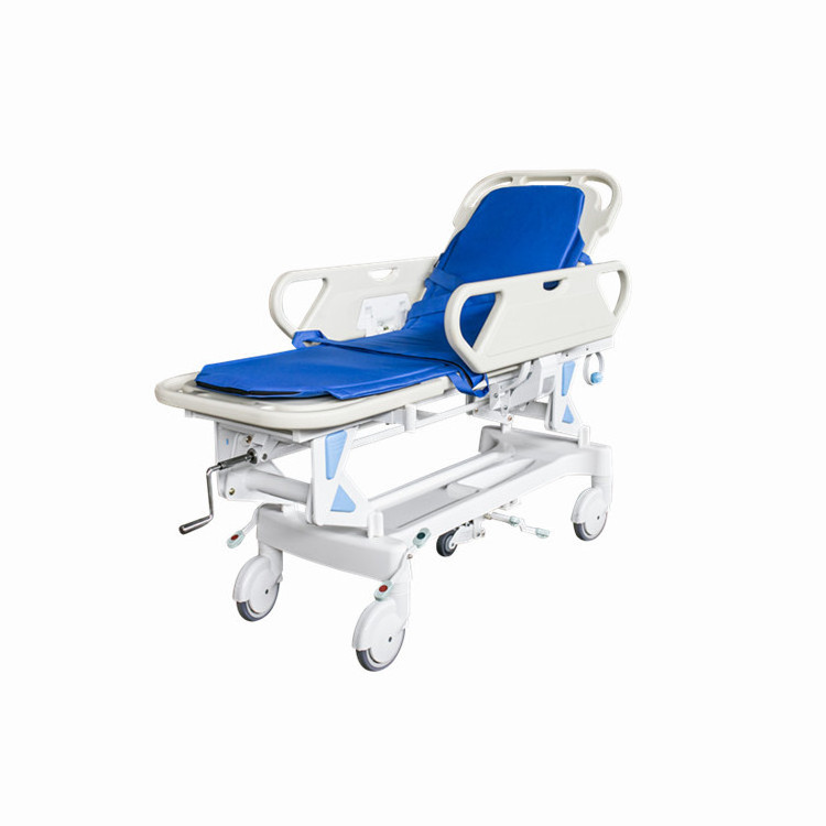 BR-TS2  GuangZhou high quality 2-function height adjustment medical  emergence ambulance manual transfer stretcher