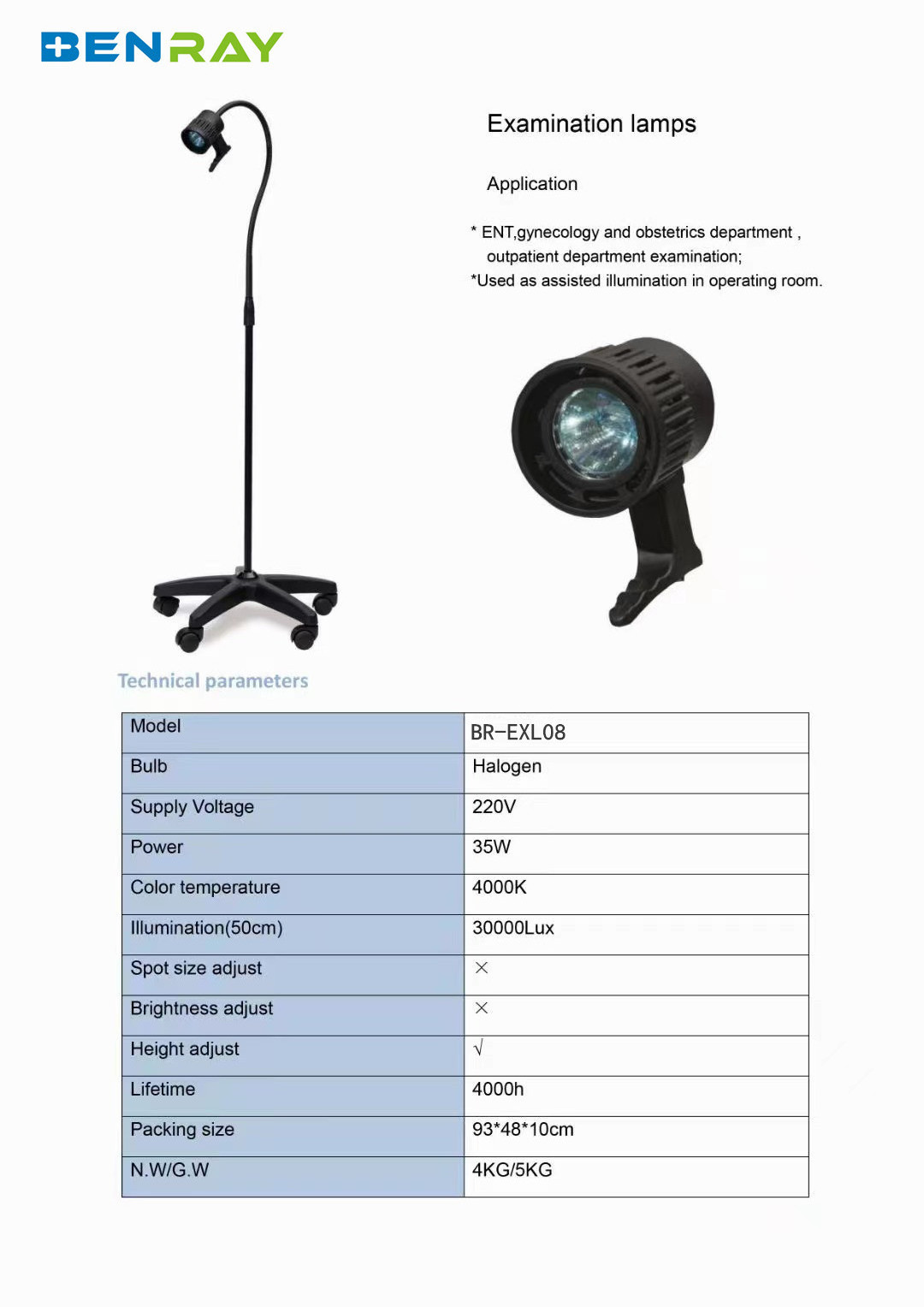 LED Dental Gynecological Surgical Shadowless Operating Lamp For Examination Light Lamp Price