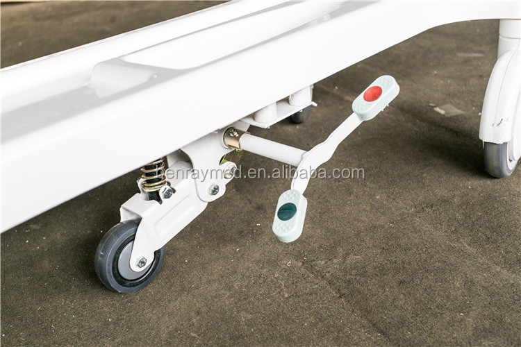 BR-TS2  GuangZhou high quality 2-function height adjustment medical  emergence ambulance manual transfer stretcher