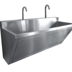 Guangzhou Factory Customize Wall Mounted Induction Manual Hand Wash Sink Basin Hospital Surgical Scrub Sink For Sale