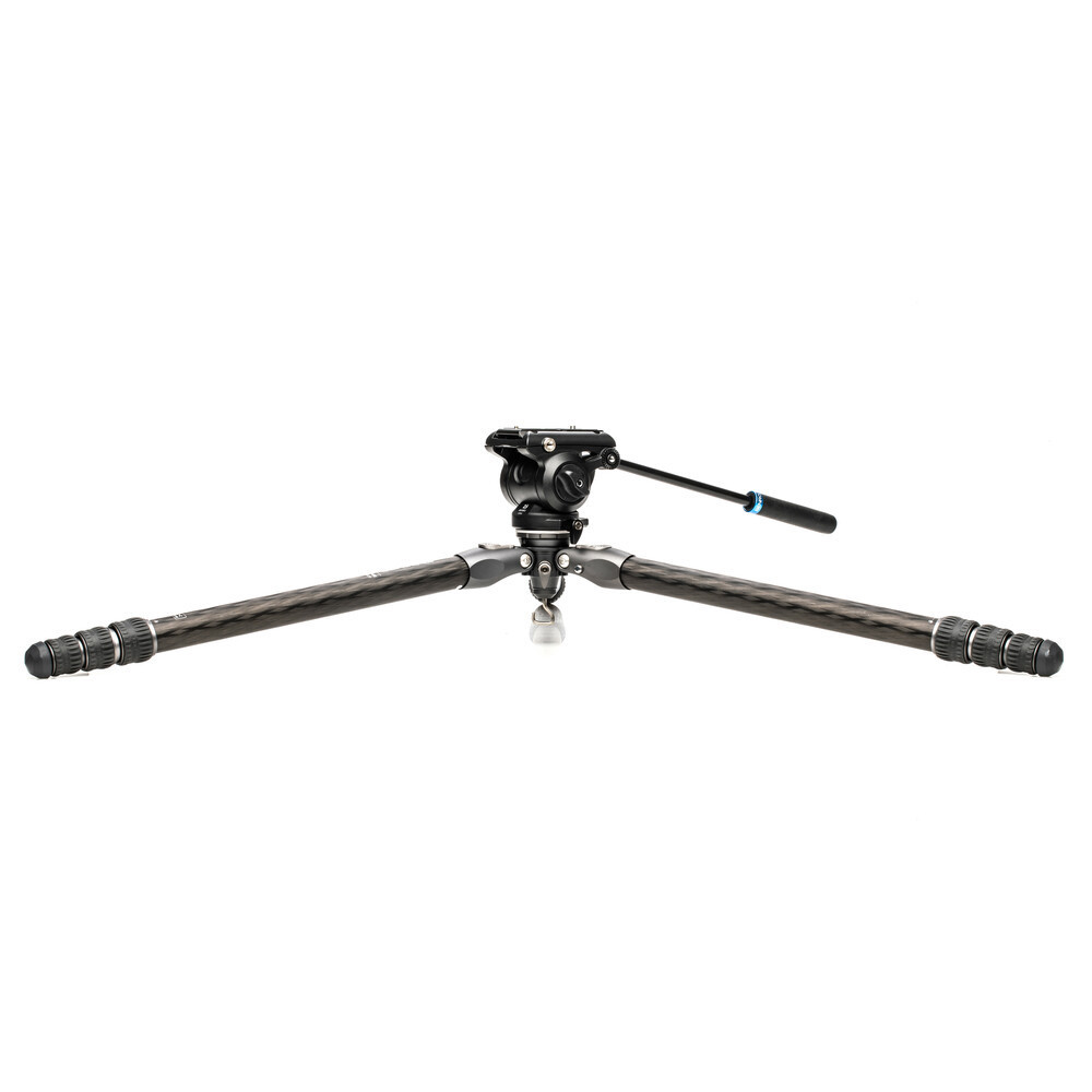 Free Shipping Leg Angle Adjustable Carbon Fiber Flexible Tripod Video Camera Tripods With Flat Base Video Head