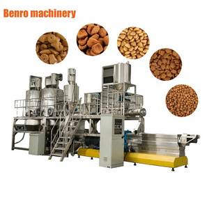 Industry 500 kg/h dog food maker machine suppliers dry pet food processing line manufacturing plants