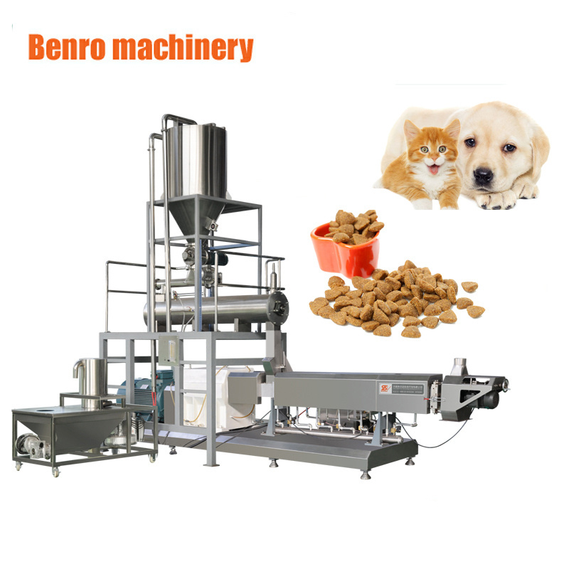 250-300 kg/h CE certification dry dog food snacks making machine feed processing machines