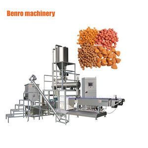 Full Production Line Animal Food Pet Food Extruder Dog Cat Feed Bulking Equipment Processing Line