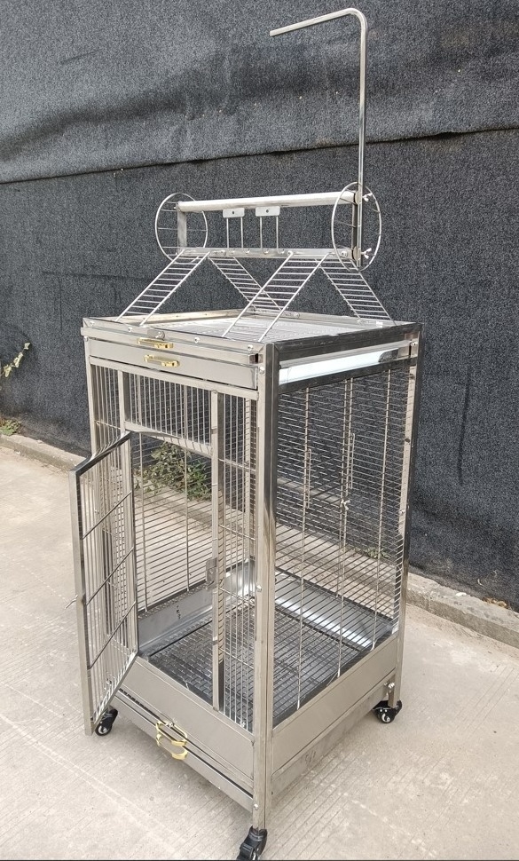 Large Cage for Birds Stainless Steel Parrot Bird Cage  SUS304