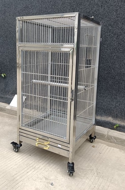 Large Cage for Birds Stainless Steel Parrot Bird Cage  SUS304