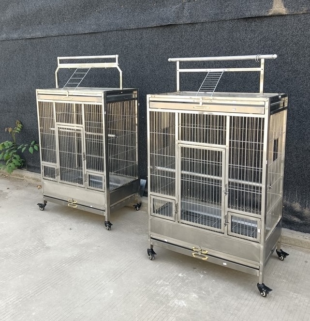 Large Cage for Birds Stainless Steel Parrot Bird Cage  SUS304