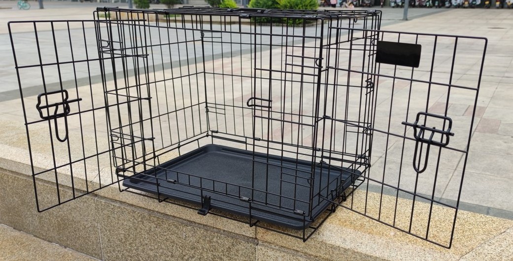 Dog Crate Cage Pet Crate Folding Metal Pet Cage and Durable Outdoor Large folding pet dog cage crate