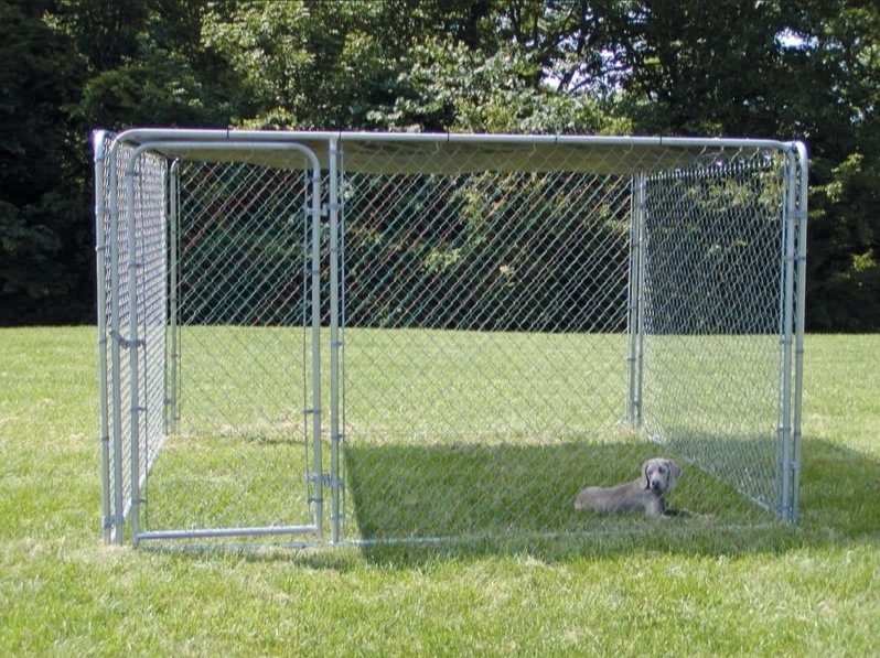 Galvanized Steel Run Dog Cages Run Dog Kennels Pet Kennels  Easy of Assembly