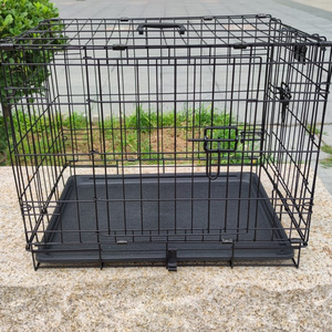 Dog Crate Cage Pet Crate Folding Metal Pet Cage and Durable Outdoor Large folding pet dog cage crate