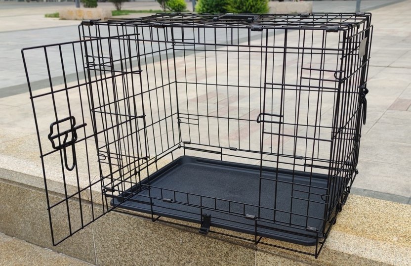 Dog Crate Cage Pet Crate Folding Metal Pet Cage and Durable Outdoor Large folding pet dog cage crate