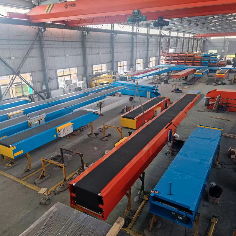 Good Quality Automatic 12m conveyor belt system for warehouse Unloading Telescopic Belt Conveyor