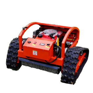 Electric grass cutter agricultural weeder land reclamation weeding equipment crawler remote control lawn mower