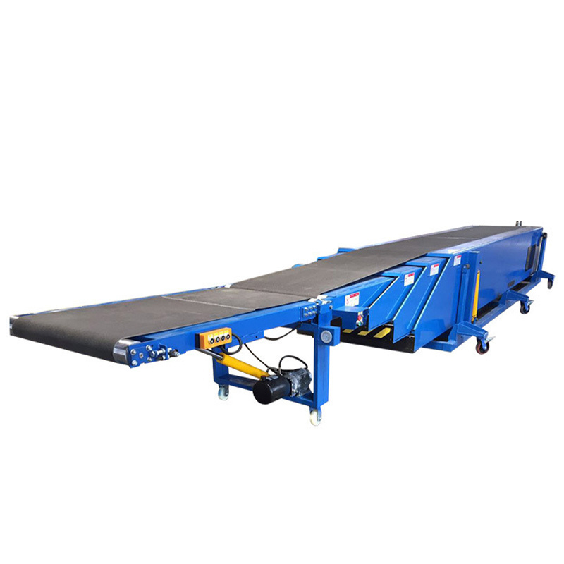 Good Quality Automatic 12m conveyor belt system for warehouse Unloading Telescopic Belt Conveyor