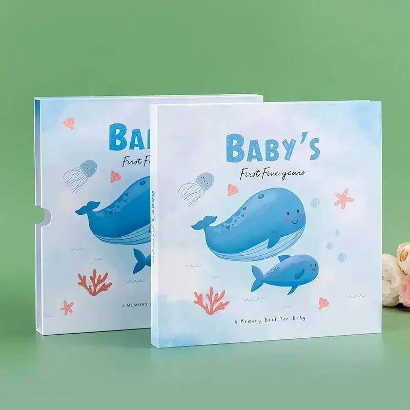 Factory Custom Publishing Book Printing Custom Children's Story Book Baby First Year Record Growth Book