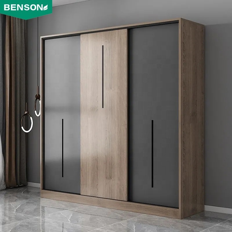 Cheap furniture small size corner hanging walldrope wall wardrobe organiser system bedroom furniture closet model with lock