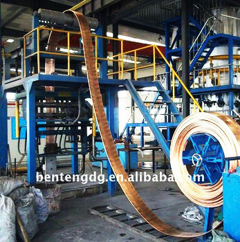 Copper belt upward continuous casting machine copper billet production machine