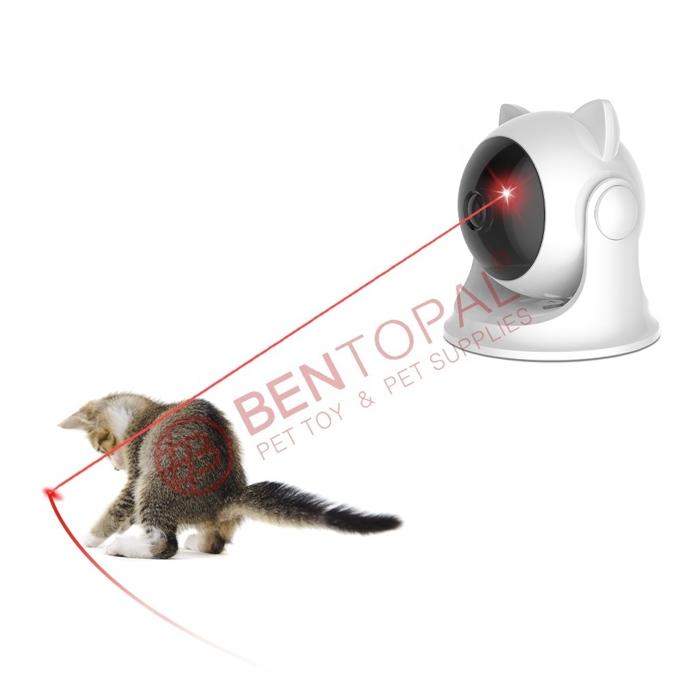 Small  and Exquisite Smart Cat Laser  Pointer Toy Auto Timer and Rotating Irregularly Interactive Cat Toy