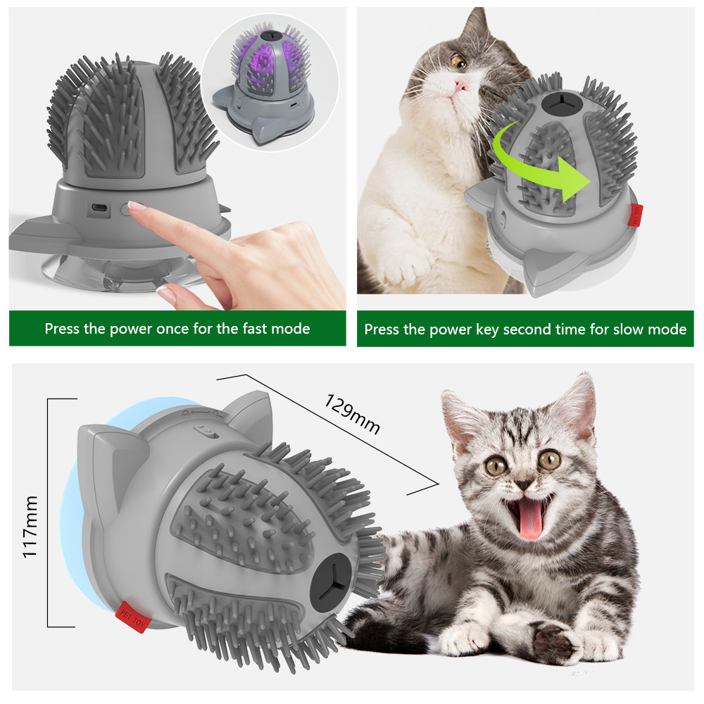 Smart  Cat Self Groomer Cat Brush Comb with Catnip Cat Face Scratcher  Perfect Massager