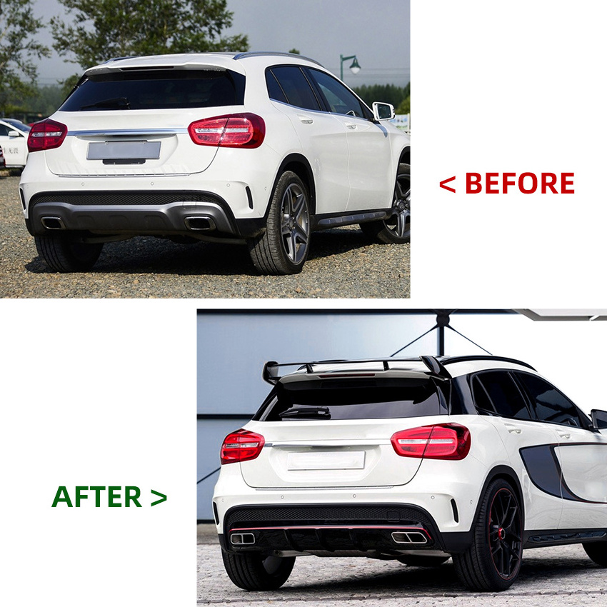 AMP-Z Hot Sales GLA45 Class body kit for Mercedes Benz X156 AMG Spoiler Universal Rear Spoiler 2015 2016 2018 2019