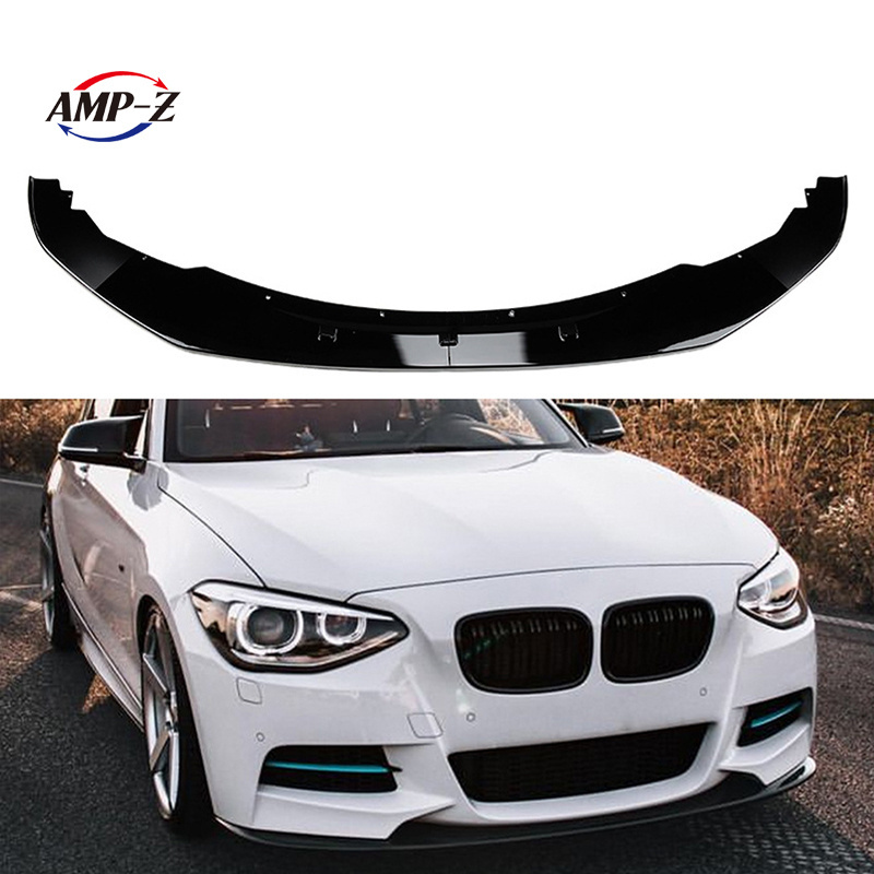 AMP-Z Factory Wholesale Auto Accessories Front Bumper Lips Spoiler For BMW 1 Series F20 F21 Front Lip M-Sport Car Accessories