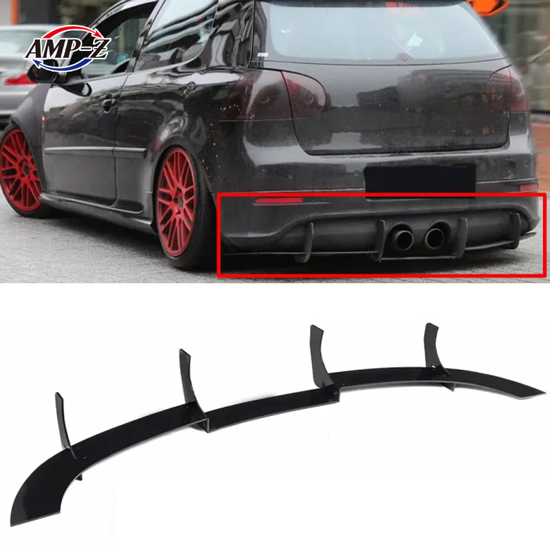 AMP-Z Factory Best Selling Automotive Exterior Parts Rear Bumper Diffuser For Golf MK5 R32 Rear Bumper Lip Diffuser 2005 2009