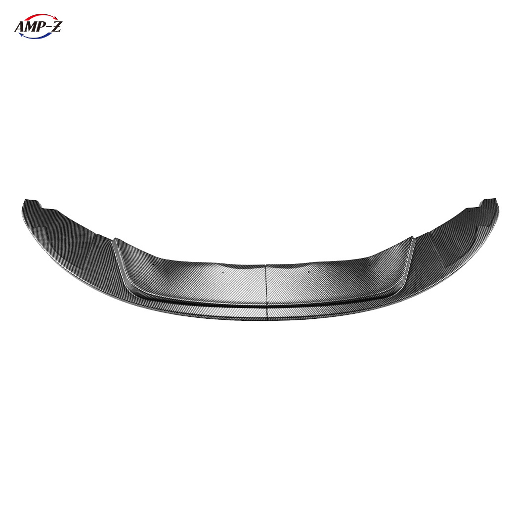 AMP-Z E82 1M Car Accessories Carbon Fiber Looking Plastic Material Front Lip Splitter For BMW 1 Series E82 1M 2011-2012