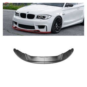 AMP-Z E82 1M Car Accessories Carbon Fiber Looking Plastic Material Front Lip Splitter For BMW 1 Series E82 1M 2011-2012