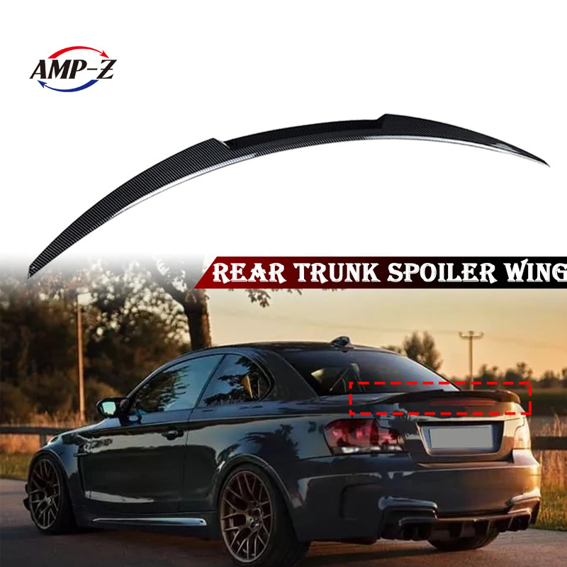 AMP-Z Factory Best Selling Car Retrofit Exterior Parts Rear Spoiler For BMW 1 Series E82 E88 Rear Trunk Spoiler 2005-2011