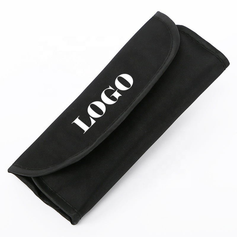 Custom Logo Travel Foldable Makeup Brush Case Pouch Bag Professional Storage Cosmetic Makeup Brush Bag