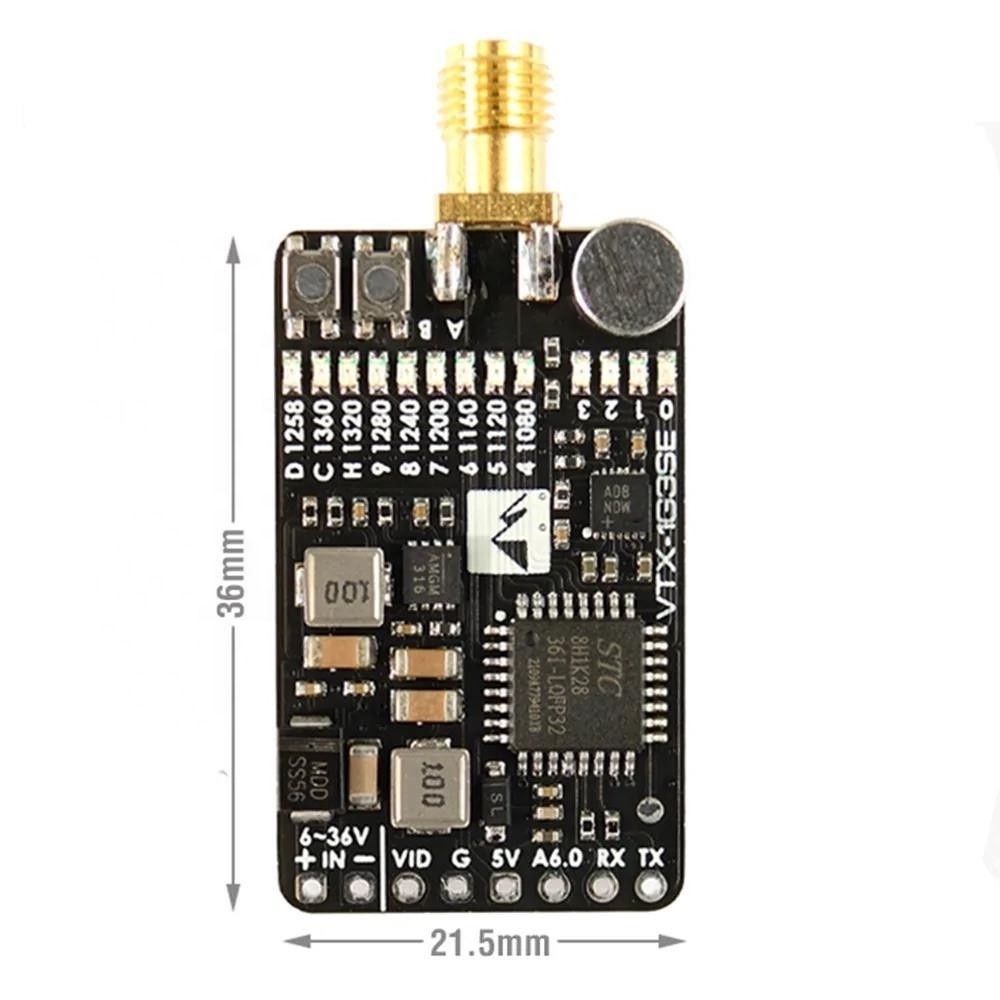 Matek System VRX-1G3-V2 1.2/ 1.3GHz Receiver 9CH Wid Band FPV Receiver Video Transmitter RC FPV Drone Long Range