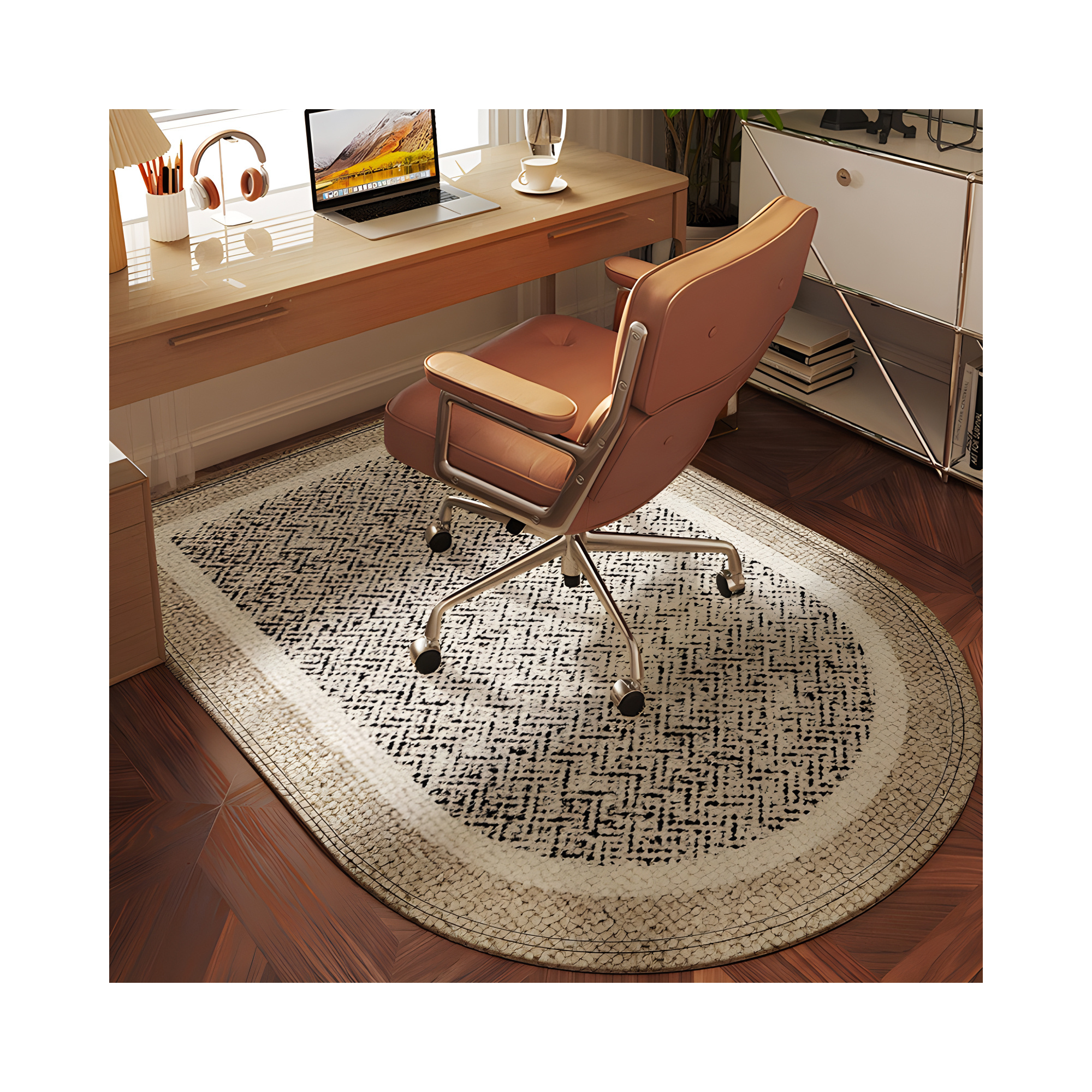 High end arched office chair carpet bedroom swivel chair carpet Arched carpet