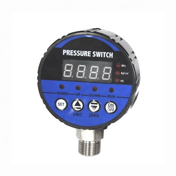 4 Digit LED Display Air Compressor Water Pump Adjustable Digital Pressure Switch