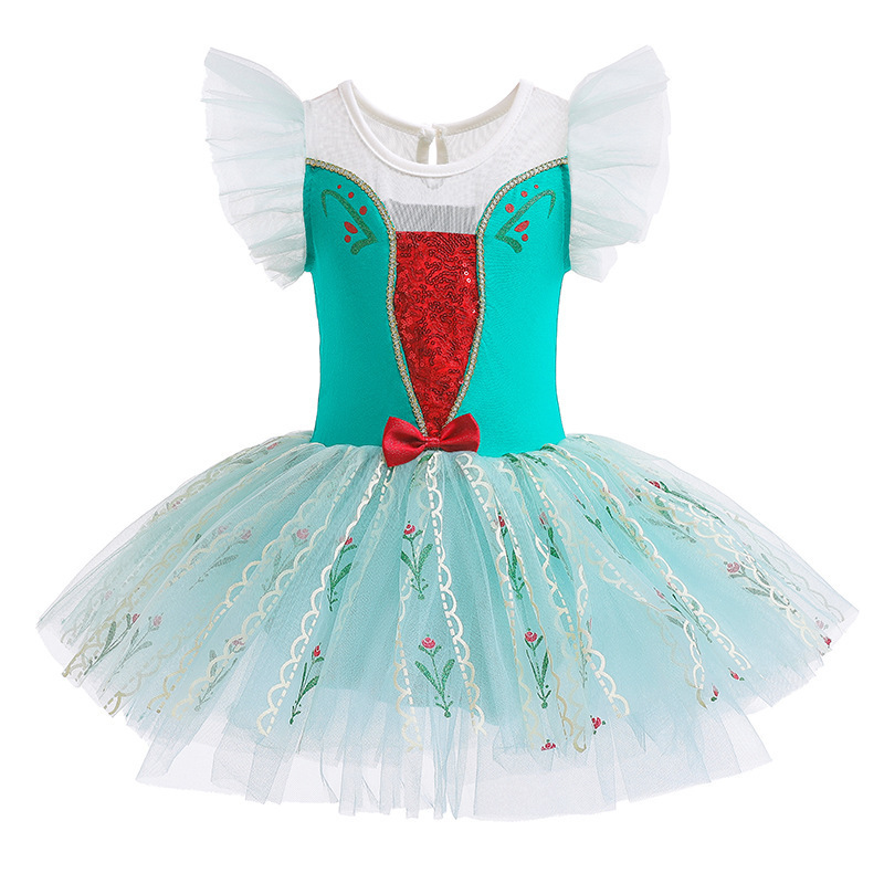 Kids girl princess ballet dress toddler fancy tulle tutu dance to dress