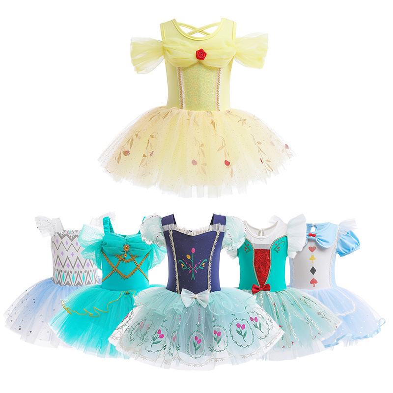 Kids girl princess ballet dress toddler fancy tulle tutu dance to dress