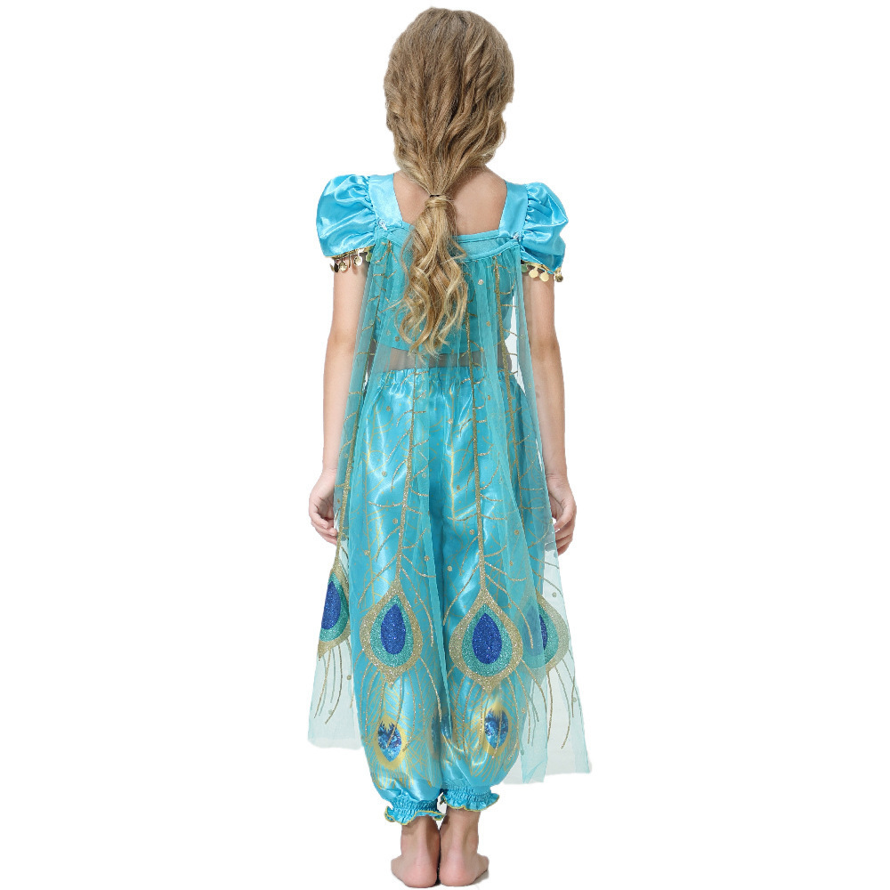 Kids Holiday Party Clothing Aladdin jasmine costume suit Halloween cosplay TV movie costumes