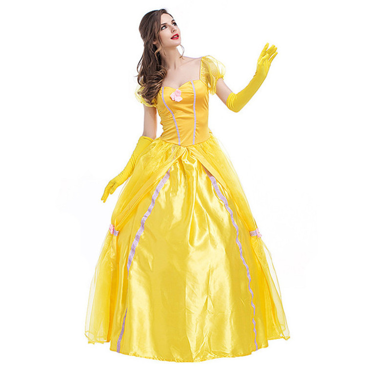 Women Halloween Beauty and the Beast costume Adult Role-play Princess Dress for Halloween Holiday Clothing