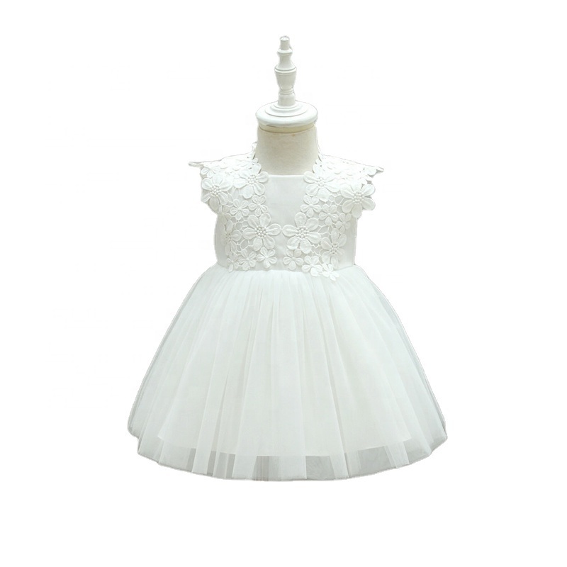 Hot Sale Newborn Baby Cute Fashion Girl Party Ruffle Dress Flowers Wedding Birthday Princess Toddler Baby Girls Dresses