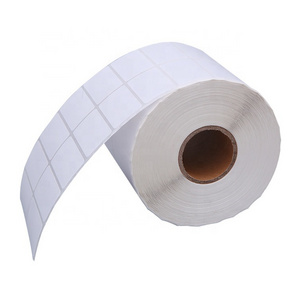 5000 sheets roll 40x25 40 x 25 semi gloss coated self-adhesive art paper thermal transfer sticker labels