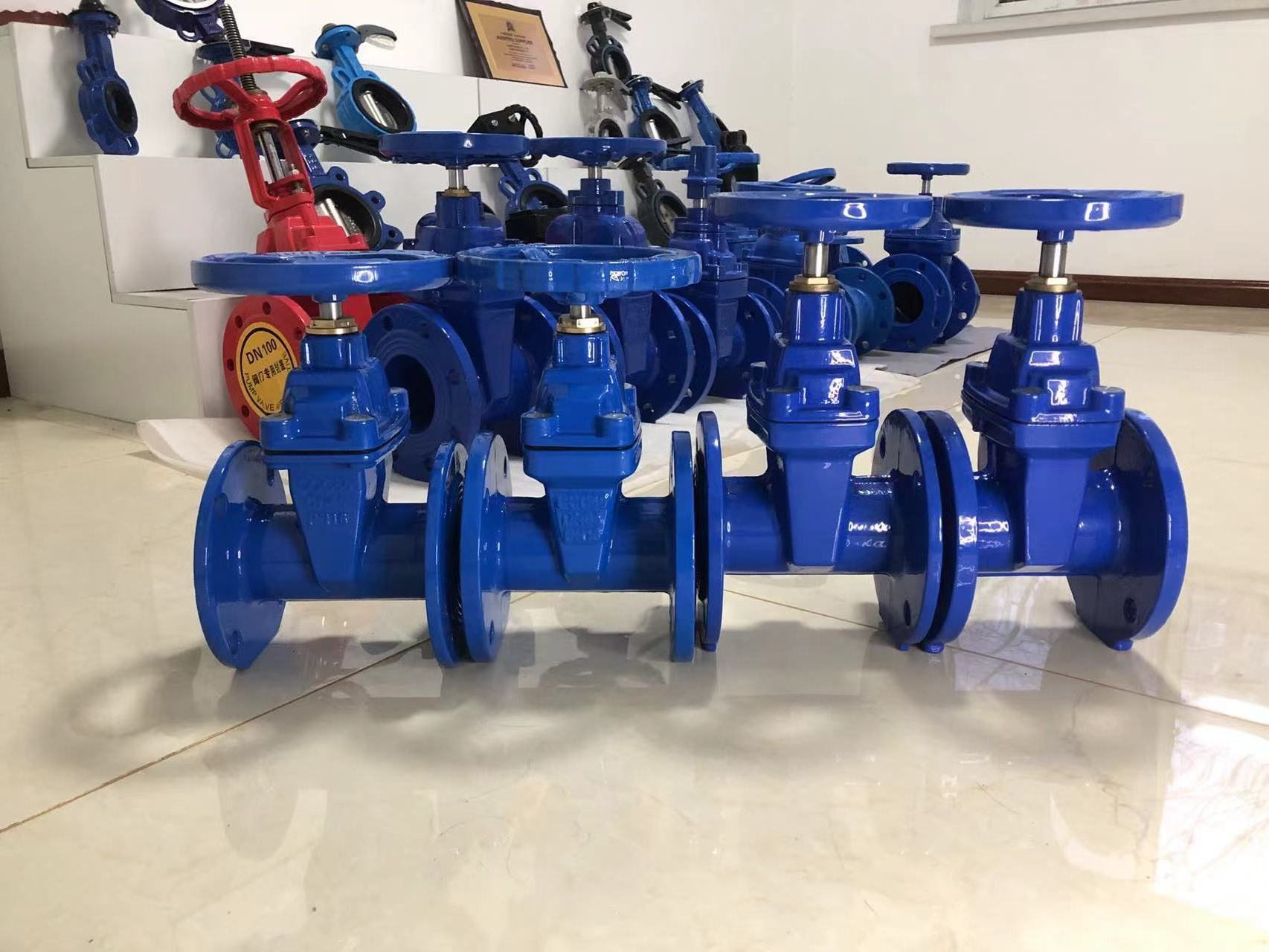 Valve factory Cheapest price High quality DIN 3352 F4 Resilient seat 3 inch gate valves with mounting plate sluice gate valve.