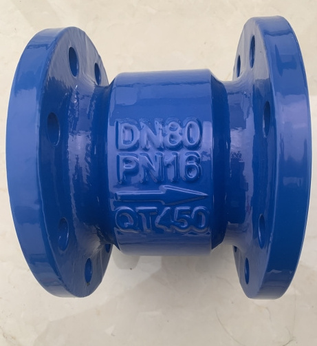 factory manufacture pn10/16 QT450 body  Silent Check Valve flange type check valve