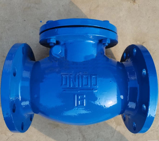 DN100 BS standard Ductile iron PN16 4'' 6''   double flange FLEXIBLE DISC CHECK VALVE