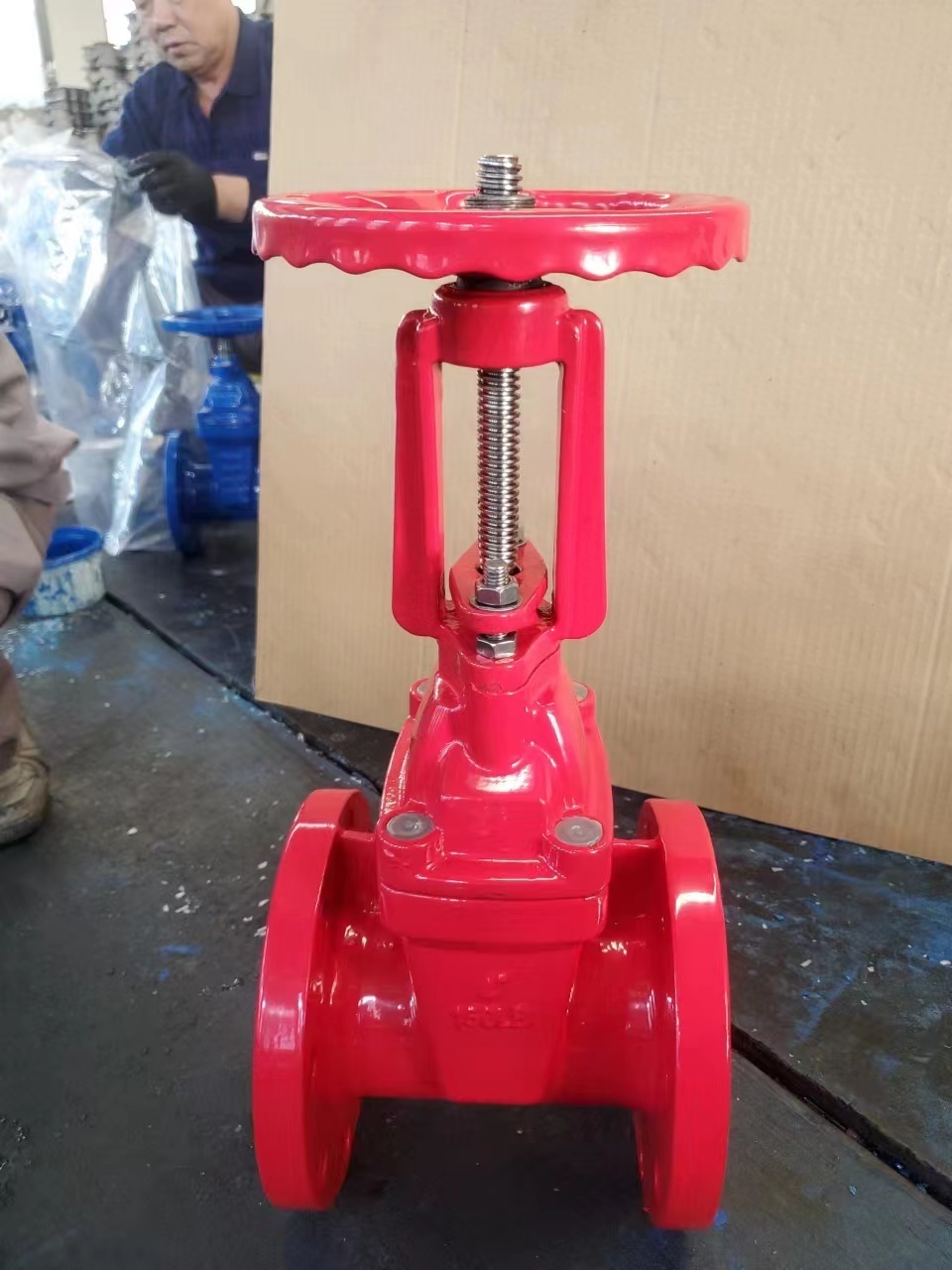 125LB GGG50 3 inch Soft Sealing Rising Stem Resilient Seated ductile iron  Gate Valve Handwheel Flanged ASTM Gate Valve