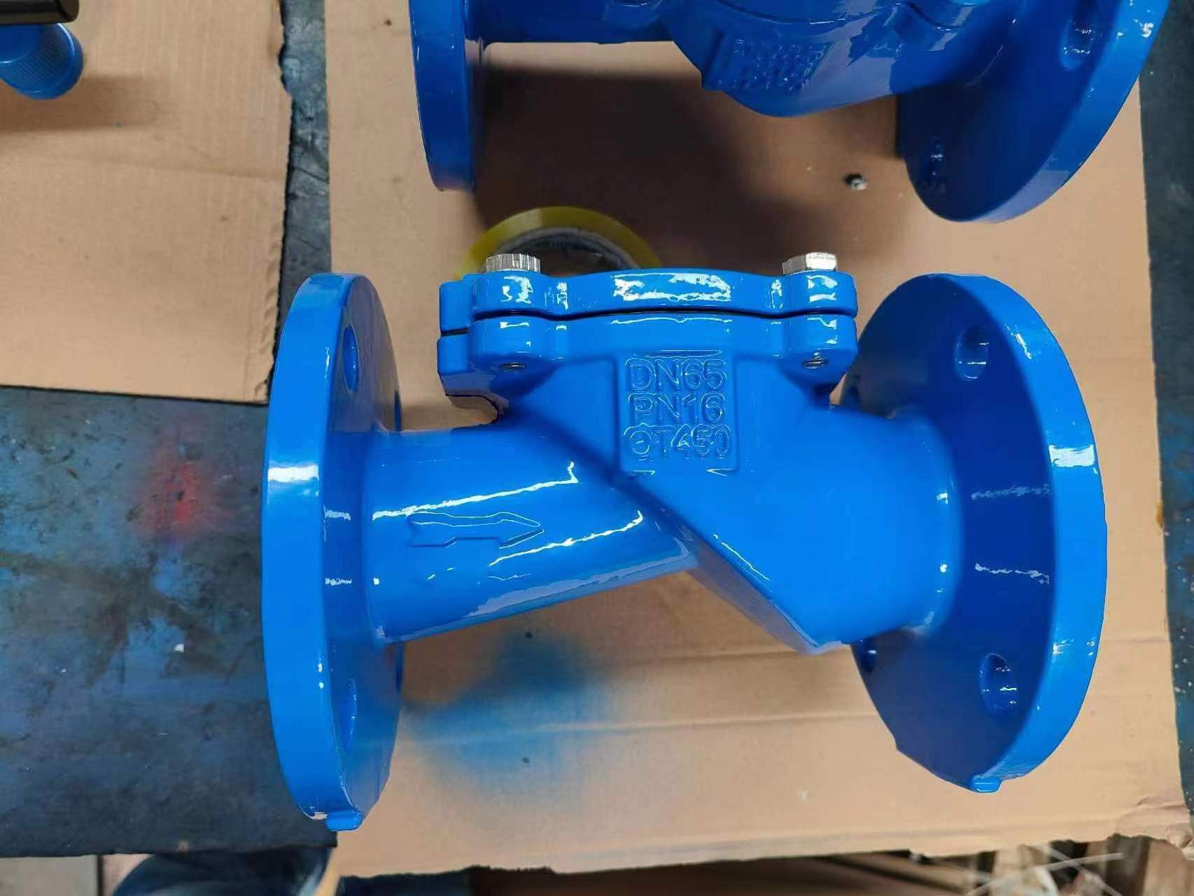 China factory DN100  BS standard GGG50 DI body rubber seat  flexible disc rubber flap check valve