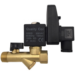 OPT-B / MIC-B type 1/2" air compressor drain solenoid valve