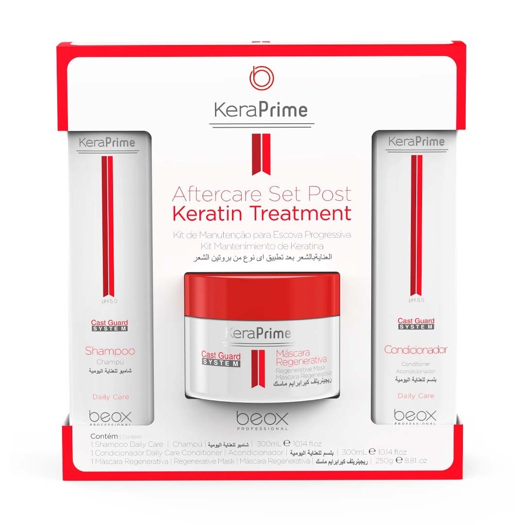 Kit Keraprime Shampoo Conditioner Mask 850g - Line for daily use, indicated to keep the fiber in the desired shape