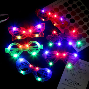 LED Glasses Glow In The Dark Party Supplies Favor for Kids Adults shutter Light Up Glasses