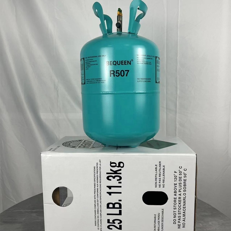 BEQUEEN's latest high purity refrigerant gas r507 Supplier Blend Refrigerant r507a factory supply r507 refrigerant gas wholesale