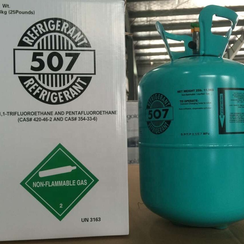 BEQUEEN's latest high purity blend refrigerant r507a Eco-friendly coolant r507  for automotive and air conditioner refrigeration