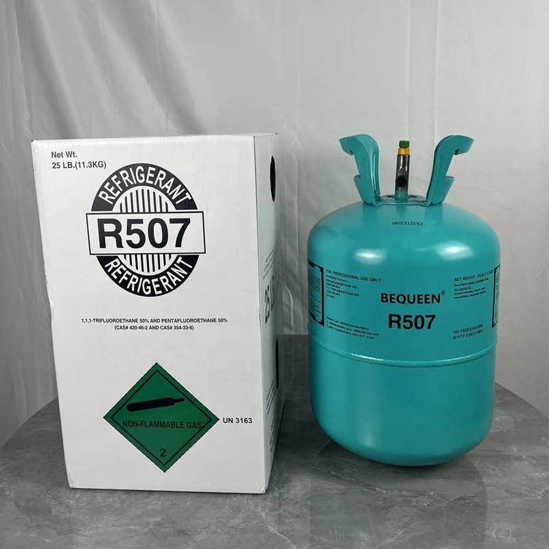 BEQUEEN's latest high purity refrigerant gas r507 Supplier Blend Refrigerant r507a factory supply r507 refrigerant gas wholesale